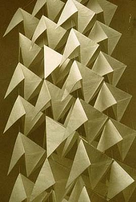 Yasue Sakaoka
Installation 2, 1985 - 1986
paper, wood, fiber, 240 x 36 x 36 inches