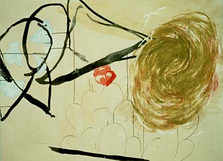 Elizabeth Miller
A Fine Sense of Humor, 1996
watercolor, ink, tracing paper, oil on canvas, 54 x 72 inches