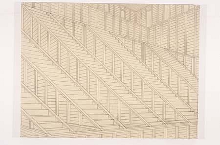 Christian Nguyen
Untitled (Staircase), 2003
charcoal and acrylic polymer on canvas, 32 x 44 inches