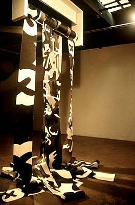 Michael Finch
Riposte II, 2002
acrylic on canvas, 4 x 10 meter rolls