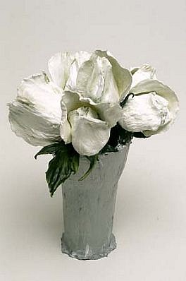 Eduardo Costa
Roses in a Silver Vase, 1997
solid acrylic paint, 7 x 5 x 5 inches
