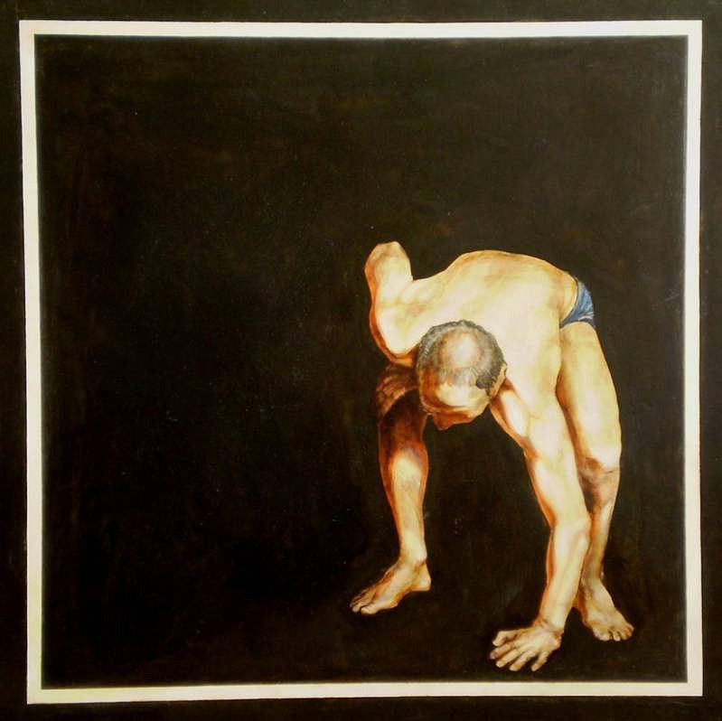 Stanislav Bojankov Stanko
Monologue 1, 2001
tempera on wood, 70 x 70 cm
