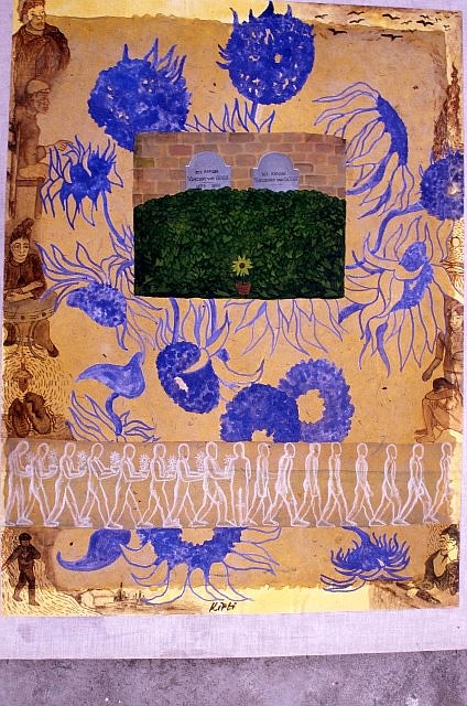 Kirti Chandak
Homage to Van Gogh, 2001
gouache on rice paper, 53.5 x 72 cm
