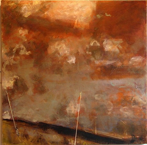 Elizabeth Meyersohn
Red Sky, 2007
oil on linen mounted on panel, 52 x 54 in.