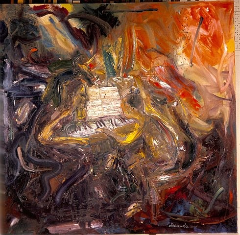Arthur Secunda
The Piano Lesson, 2002
oil on canvas, 59 x 60 in.