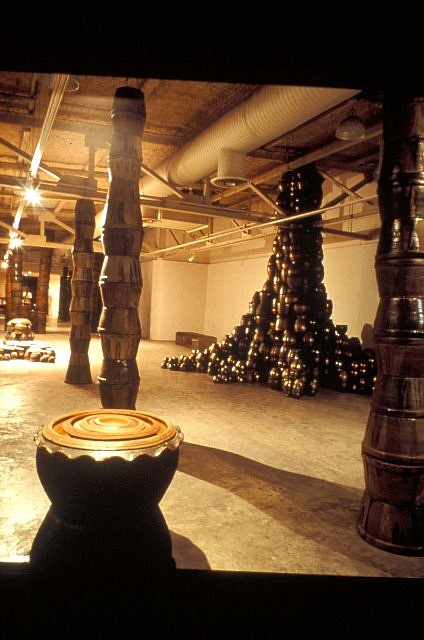 Surojana Sethabutra
Thai - Laos Forestry, 2001
800 x 4000 x 400 cm
Vassels installation
