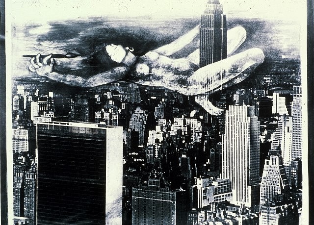 Anita Steckel
Giant Woman on NY, 2005
montage, 36 x 48 in.