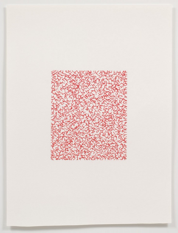 Emily Barletta
Untitled (Pattern 3), 2011
thread and paper, 24 x 18 in.