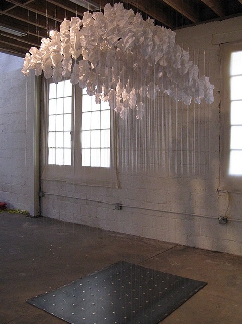 Ana B. Hernandez
My Head in the Clouds, 2012
fabric, mono filament, magnets, 137 x 48 x 60 in.