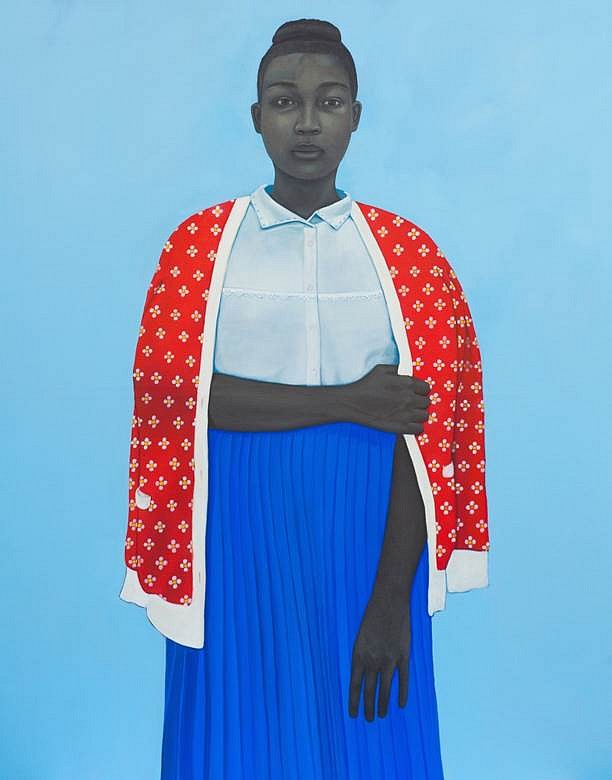 Amy Sherald
Fact was she knew more about them than she knew about herself, having never had the map to discover what she was like, 2014
oil on canvas, 54 x 43 in.