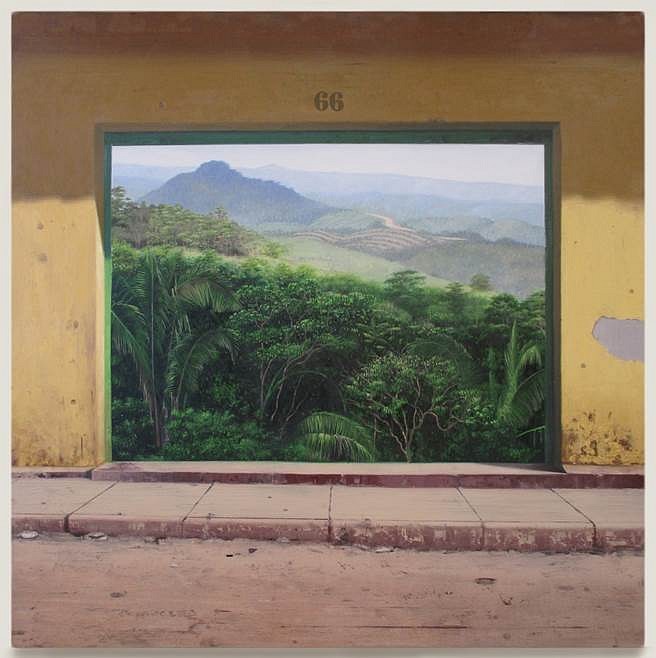 Mel Rosas
El paisaje, 2016
oil on panel, 48 x 48 in.