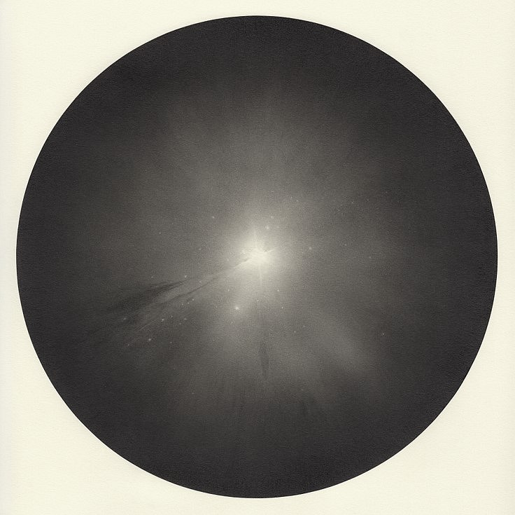 Ernesto Caivano
Nocturne & Ocular Moon 39 (Shadow Sun), 2016
graphite on paper, 10.5 inch diameter on 14 x 14 inch paper