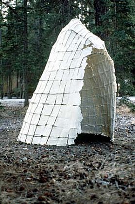 Janet Williams
Shelter II, 1992
willow, paper pulp, beeswax, 54 x 78 inches