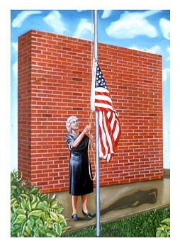 Robin Tewes -&nbsp;Bushwomanflagbrickwall