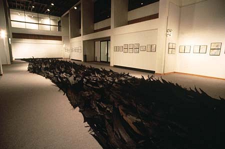 John Salvest
Black River, 1993
mixed media, room dimensions: 80 x 35 feet