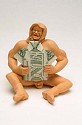 Sally Sheinfeld, In God Trust
2000, carved wax, money