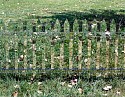 Alyson Shotz, Mirror Fence
2003, acrylic and stainless steel hardware