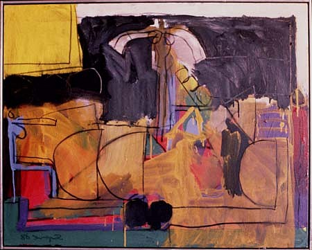 Joe Stefanelli
Saqqara Dialogue, 1988
acrylic, 40 x 50 inches