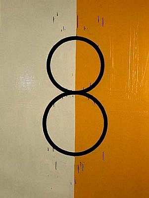 Taro Suzuki
When Worlds Collide, 1991
enamel on canvas, 52 x 68 inches