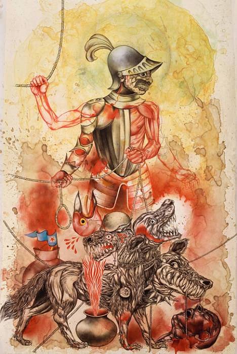 Osvaldo Ramirez Castillo
Becerillo, 2008
mixed media drawing, 20 x 36 inches