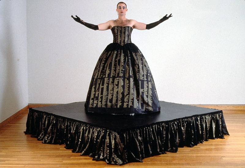 Hunter Reynolds
Patina du Prey's Memorial Dress, 1993 - 1997
dress printed with 25,000 names of people who have died of AIDS