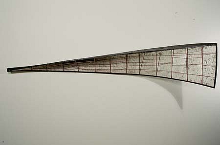 Creighton Michael
Mascara, 1985
paper, wood, acrylic, 18 x 83 x 15 1/2 inches