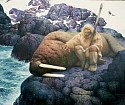 Azat Minnekaev, Two Walruses
1994 - 1995, acrylic on canvas