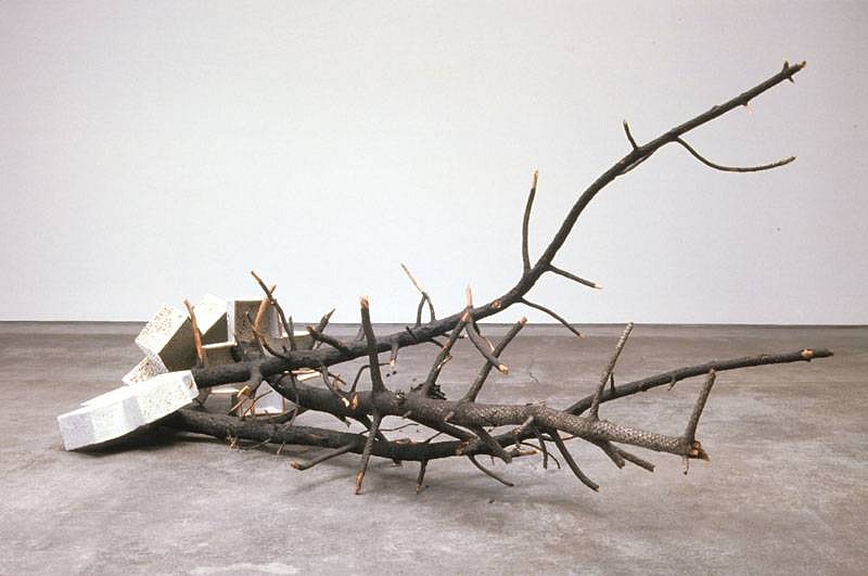 Chuck Moffit
Untitled, 2007
Shino glazed ceramic, found objects, 119 x 46 x 35 inches