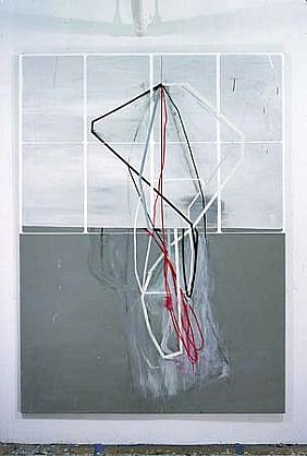 Gordon Moore
The Blood Line, 2005
rhoplex, pumice, latex on canvas, 90 x 66 inches