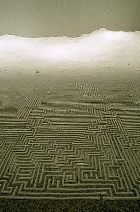 Motoi Yamamoto
Labyrinth, 2001
salt, 293 x 137 x 24 inches
