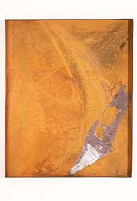 Joshua Neustein
Inverted Map of Israel, 1993
etching, steel panel, rust, 50 x 40 inches