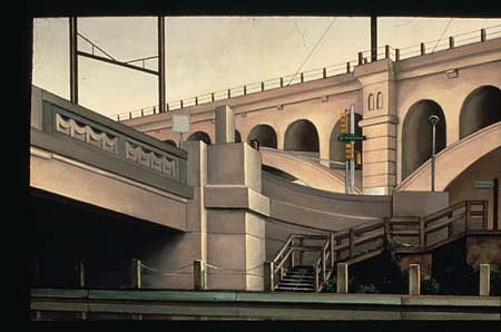 Babette Martino
Left Lane Must Turn Left, 1991
oil on panel, 37 x 57 inches