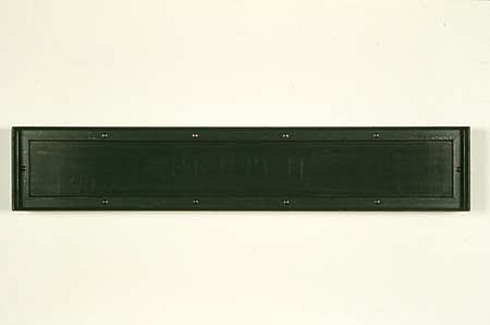 Daniel Levine
Sketch, 1988
graphite on steel, 9 x 48 x 2 3/4 inches