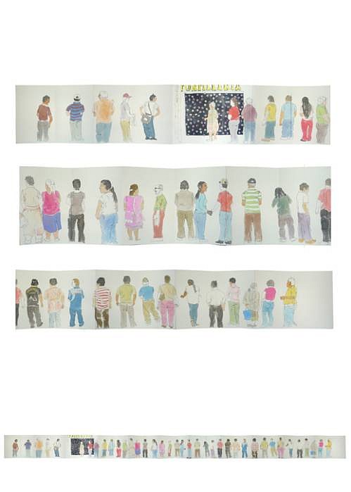 Mauricio Limon
Tortilleria Richy, 2009
ink and watercolor on paper, 18 x 264 cm