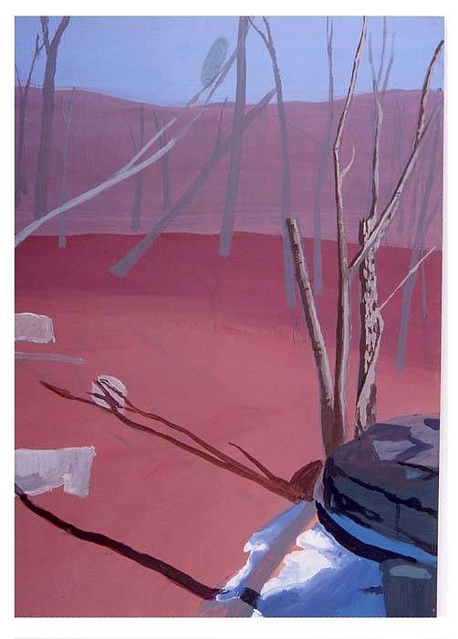 Nikki Lindt
Landscapes and Small People 'Property Line', 2005
acrylic on board, 9 x 12 inches