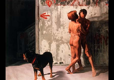 Alan Loehle
Embrace, 1989
oil on canvas, 98 x 82 inches