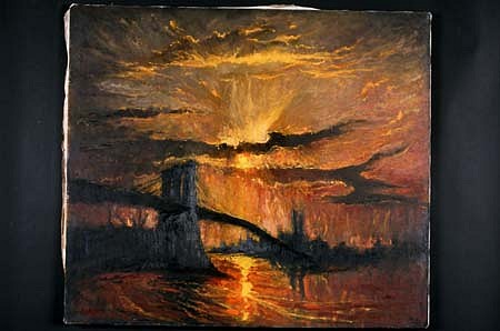 Herbert Katzman
Brooklyn Bridge, 1996
oil on canvas, 34 x 30 inches