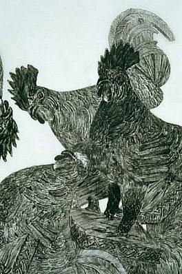 Arnold Kemp
Untitled #18, 2001
graphite on mylar vellum, 30 x 26 3/4 inches
detail