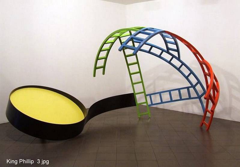 Phillip King
Yellow Disc, 2007
painted steel, 200 x 435 x 272 cm
