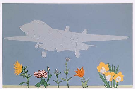 J. Ivcevich
Fighter Plane Over a Flowery Plain, 2003
acrylic on canvas, 31 x 48 x 3 inches
