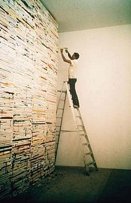 Richard Jackson
Big Ideas (1000 Pictures), 1980
acrylic on canvas, 192 x 288 x 192 inches
installation at Rosamund Felsom Gallery, Los Angeles
