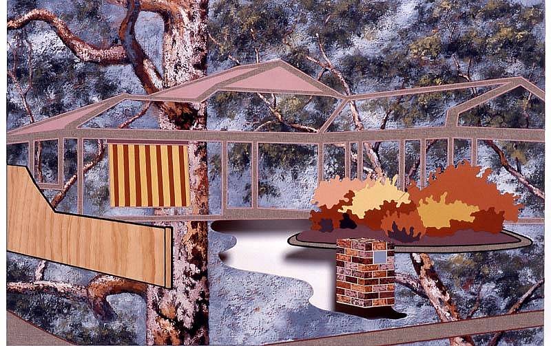 Grant Hill
Galah Grove, 2005
earth pigment on linen and board, 53 x 80 cm