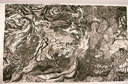 John Himmelfarb
Giant's Meeting, 1985
brush and ink, 90 x 144 inches