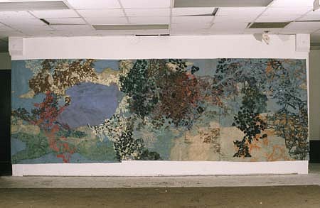 Kristin Holder
Untitled, 1999
enamel, ink, wax on canvas, 71 x 210 inches