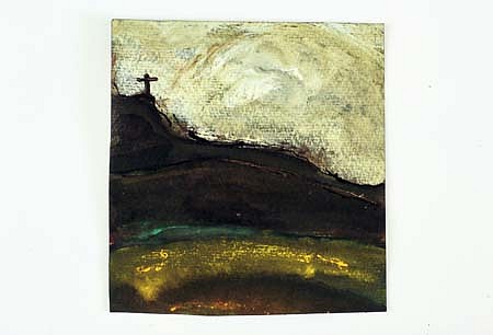 Patrick Hall
Cross on a Distant Hill, 2005
ink and watercolor on paper, 6 x 5 inches