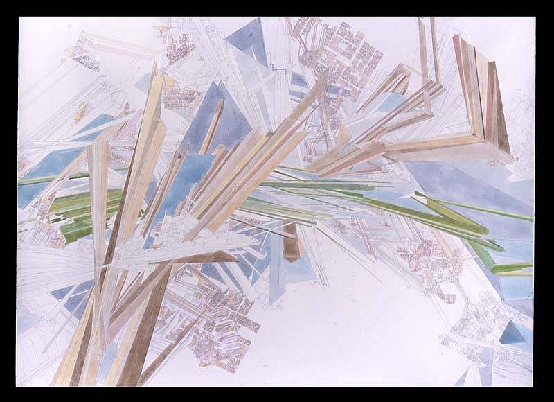 David Hamill
Sequence 12, View 12, 2005
watercolor and graphite on paper, 55 x 74 inches