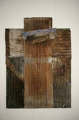 Harmony Hammond
Untitled, 1989
oil on canvas, tin, wood, 84 x 61 1/2 inches