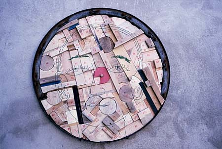 Kestutis Grigaliunas
Budda, 2000
wood, metal, acrylic, 150 x 150 cm