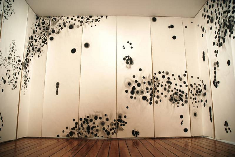 Fernando Garcia Correa
Hipo de Conejo (Rabbit's Hiccup), 2008
China ink on Arches paper, 16 drawings, 185 x 47 inches each