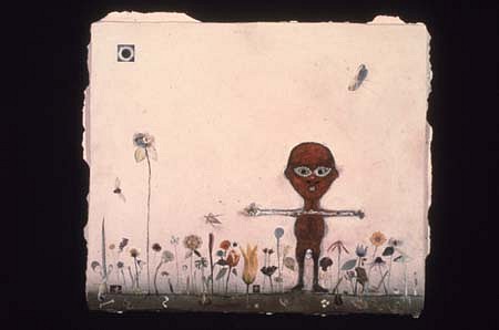Ronald Gonzalez
Secret Garden, 1984
mixed media over plaster, 18 x 20 1/2 inches